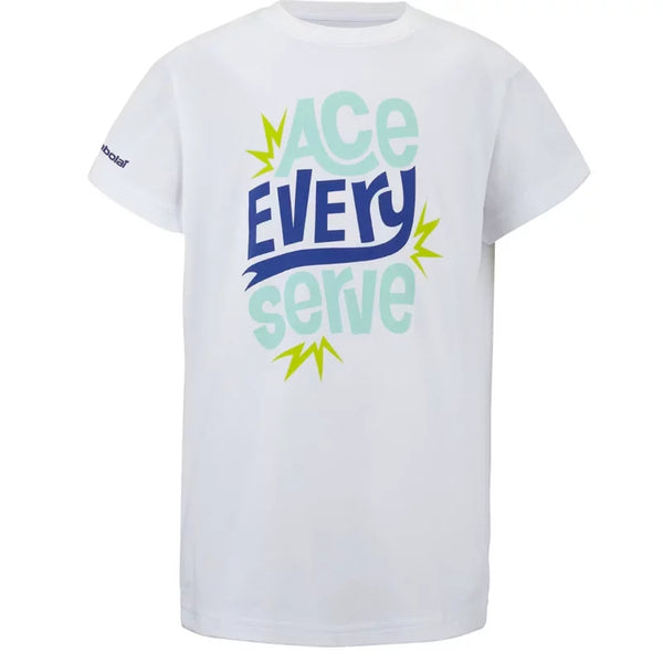 Babolat Exercise Cotton Tee Boy White