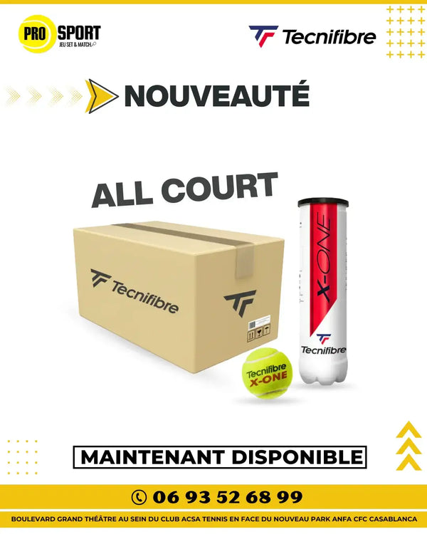TUBE DE 04 BALLES TECNIFIBRE X-ONE