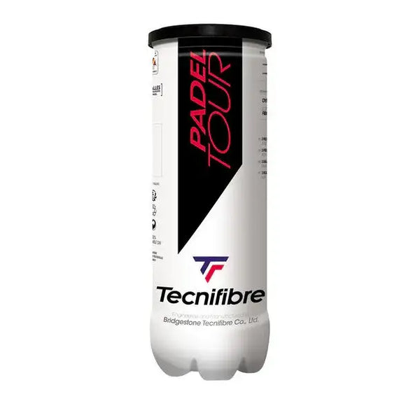 Tube de 3 balles TECNIFIBRE PADEL TOUR