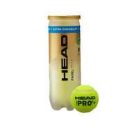 HEAD Padel Pro S+ Balles de Padel (Tube de 3)